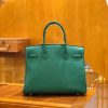 爱马仕 Birkin 30cm 丝绒绿 Togo小牛皮 金扣 原版蜜蜡线 顶级手工缝制