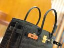 爱马仕 Birkin 30cm 经典黑 雾面 尼罗鳄鱼皮 金扣 原版蜜蜡线 顶级手缝 现货