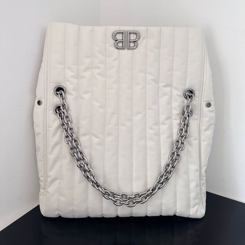 Balenciaga*Monaco系列衍缝线牛皮单肩包m - Image 7
