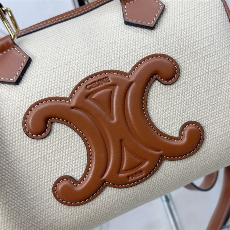 Celine*Celin系列波士顿手袋113773米色免检版 - Image 9