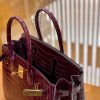 7ee114085fe061e.jpg 爱马仕 Birkin 30cm 海葵紫 尼罗鳄鱼皮 金扣 原版蜜蜡线 顶级手缝 现货
