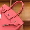 爱马仕 新增现货 birkin 铂金包 唇膏粉 德国进口小牛皮 银扣 30cm