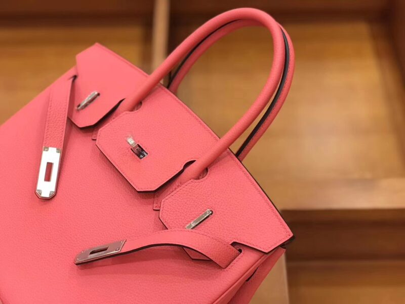 爱马仕 新增现货 birkin 铂金包 唇膏粉 德国进口小牛皮 银扣 30cm - Image 7