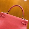 爱马仕 Kelly 28cm 唇膏粉 Togo小牛皮 金扣 原版蜜蜡线 顶级手工缝制