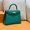 爱马仕 Kelly 凯莉包 森林绿 Epsom皮 金扣 28cm