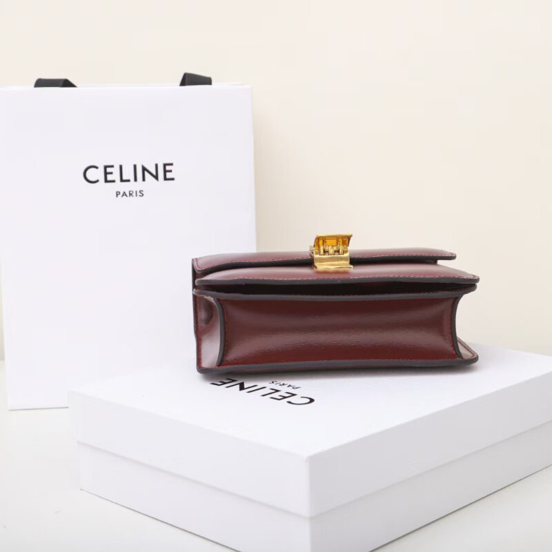 Celine*ClassicBox系列192523酒红色免检版 - Image 4