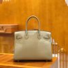 爱马仕 Birkin 30cm 斑鸠灰 Togo小牛皮 银扣 原版蜜蜡线 顶级手工缝制