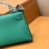 爱马仕 mini Kelly 森林绿 金扣 德国进口掌纹皮 全手工缝制