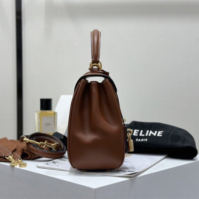 Celine*Cles16系列手袋188003棕色免检版 - Image 3