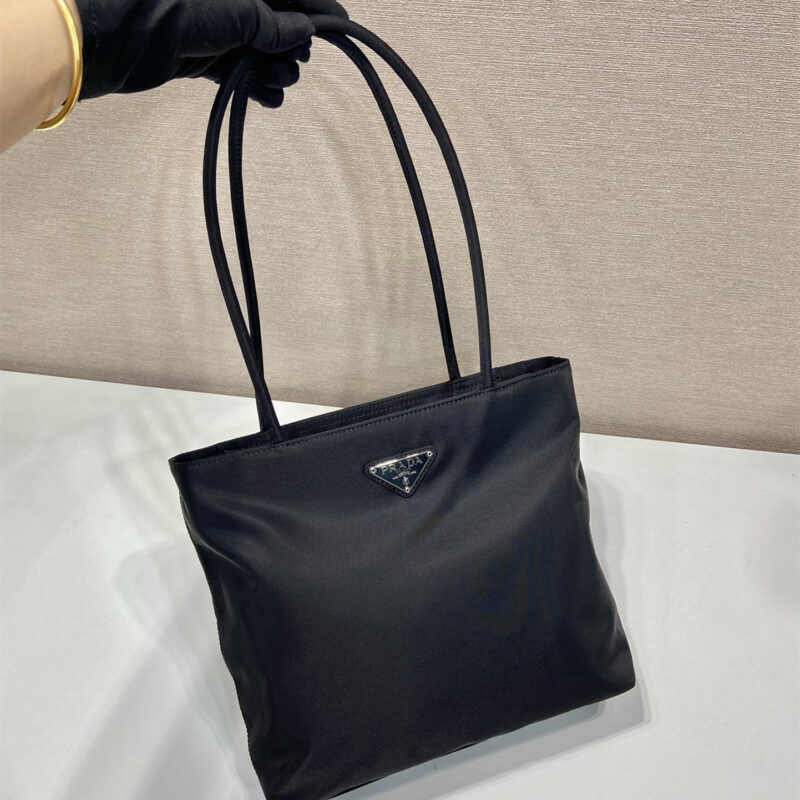 Prada*ReEdition系列托特包B6247黑色小号免检版 - Image 5