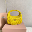 miumiu缪缪*Matelasse系列5BC125手袋黄色免检版