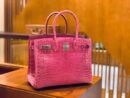 爱马仕 Birkin 铂金包 桃红色 尼罗鳄 30cm