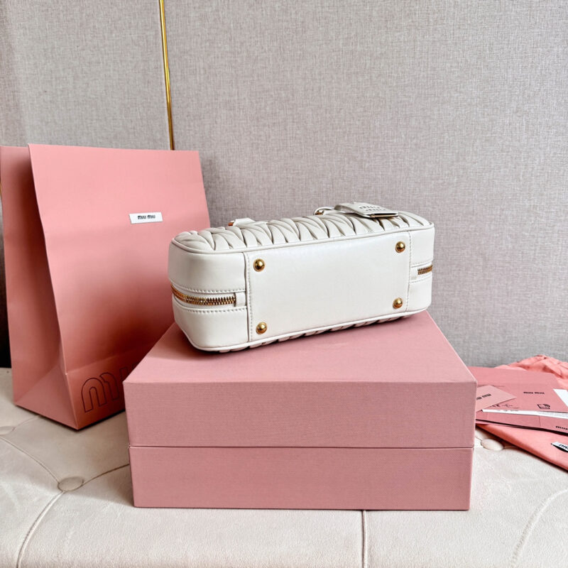 miumiu缪缪*5BB148保龄球包袋白色免检版 - Image 5