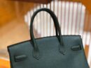 爱马仕 Birkin 30cm 松柏绿 Togo小牛皮 银扣 原版蜜蜡线 顶级手工缝制