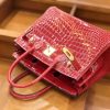 爱马仕 新增现货 birkin 铂金包 法拉利红 一级鳄鱼皮 30cm