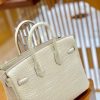 853c386160ccb58.jpg 爱马仕 Birkin 铂金包 羊毛白 一级皮 尼罗鳄鱼皮 臻品级别 金扣 25cm