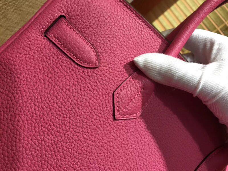 爱马仕 Birkin 30cm ( 铂金包) Togo小牛皮 玉兰粉 原版蜜蜡线 全手工缝制 - Image 2