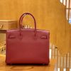 爱马仕 Birkin 30cm 石榴红 银扣 德国进口togo 牛皮 全手工缝制