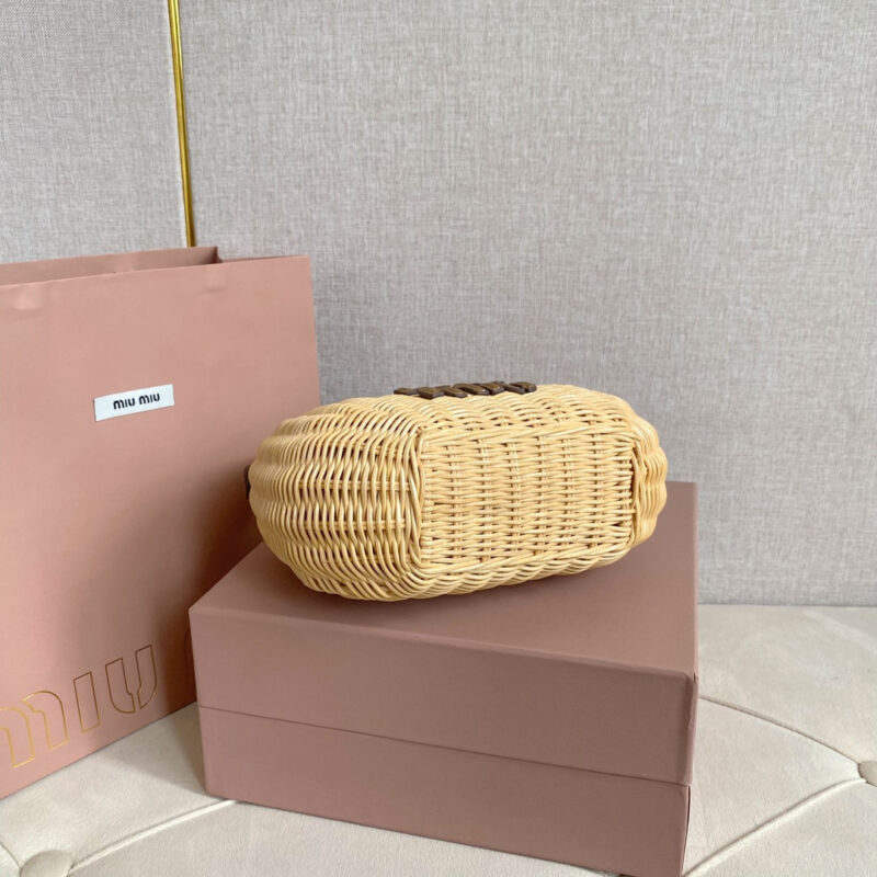 miumiu缪缪*5BC125竹编包菜篮子免检版 - Image 6