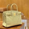865a79c29c3de2a.jpg 爱马仕 Birkin 30cm 小鸡黄 一级美洲鳄 金扣 原版蜜蜡线 顶级手缝