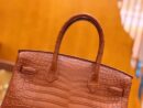 爱马仕 Birkin 铂金包 尼罗鳄鱼皮 蜜糖棕 30cm
