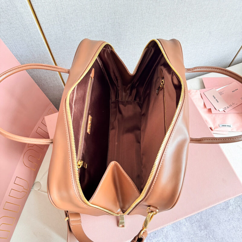 miumiu*5BB17长肩带公文包棕色免检版 - Image 8