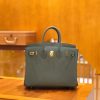 爱马仕 Birkin 25cm 杏仁绿 金扣 掌纹牛皮 全手工缝制
