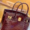 爱马仕 Birkin 30cm 波尔多酒红 尼罗鳄鱼皮 金扣 原版蜜蜡线 顶级手缝 现货