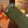 爱马仕 迷你2代 mini Kelly 丛林绿 仿蜥蜴皮 全手工缝制 19cm
