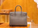爱马仕 Birkin 30cm 巴黎灰 冰川灰 尼罗鳄鱼皮 银扣 原版蜜蜡线 顶级手缝 现货