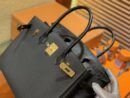 爱马仕 Birkin 铂金包 经典黑 鳄鱼皮拼德国togo牛皮 全手工缝制 金扣 30cm