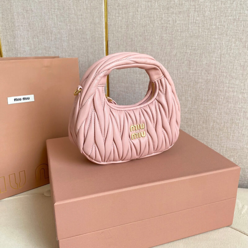 miumiu缪缪*5BP078Mini单肩包粉色免检版 - Image 5