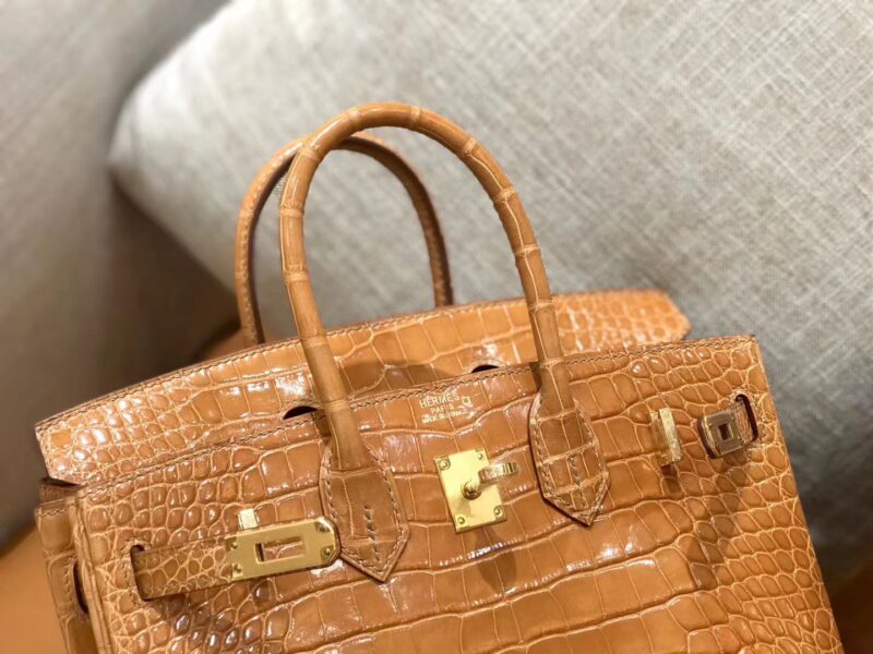 爱马仕 Birkin 25cm 太妃金 一级美洲鳄 金扣 原版蜜蜡线 顶级手工 - Image 2