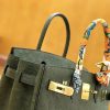 爱马仕 Birkin 30cm 丛林绿 金扣 南非KK级鸵鸟皮 全手工缝制