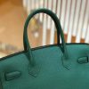爱马仕 Birkin 30cm 孔雀绿 森林绿 Togo小牛皮 金扣 原版蜜蜡线 顶级手工缝制