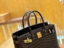 爱马仕 Birkin 30cm 摩卡 金扣 尼罗 雾面 两点 鳄鱼皮 全手工