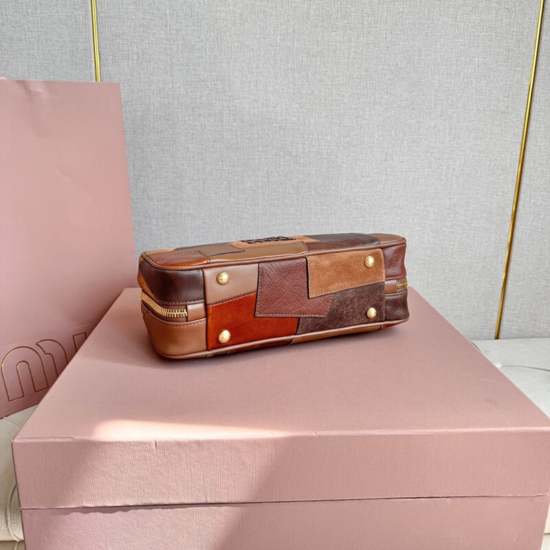 miumiu缪缪*Arcedir系列5BB148几何图案保龄球包免检吧 - Image 5