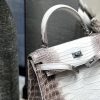 爱马仕 Kelly 凯莉包 喜马拉雅 特级鳄鱼皮 全手工缝制 银扣 25cm