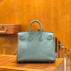 爱马仕 Birkin 25cm 青天蓝 Togo小牛皮 银扣 原版蜜蜡线 顶级手工缝制