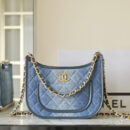 Chanel 24S系列AS4532水洗丹宁Hobo包中号免检版