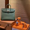 918d0759e32b920.jpg 爱马仕 Birkin 25cm ( 铂金包) Togo小牛皮 丛林绿 原版蜜蜡线 全手工缝制