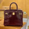 爱马仕 Birkin 30cm 波尔多酒红 尼罗鳄鱼皮 金扣 原版蜜蜡线 顶级手缝 现货