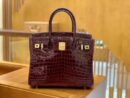 爱马仕 Birkin 30cm 波尔多酒红 尼罗鳄鱼皮 金扣 原版蜜蜡线 顶级手缝 现货