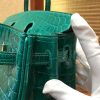爱马仕 Birkin铂金包 翡翠绿 一级皮 尼罗鳄鱼 进口原料 顶级手缝工艺 25cm