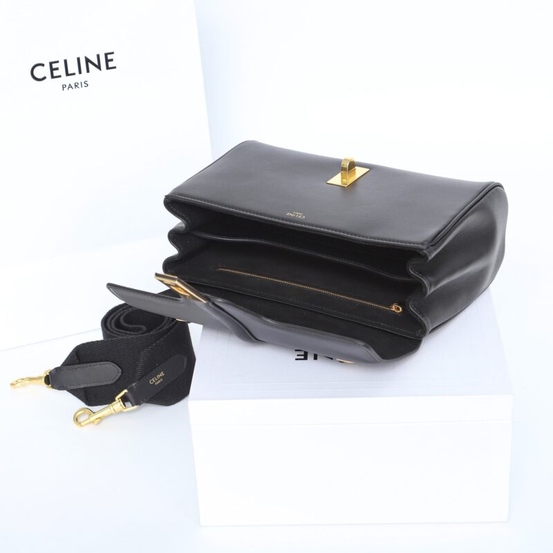 Celine*Soft16系列单肩包196853黑色免检版 - Image 7