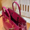 爱马仕 Birkin 30cm 天方夜谭紫 金扣 一级皮 尼罗鳄鱼皮 臻品级别