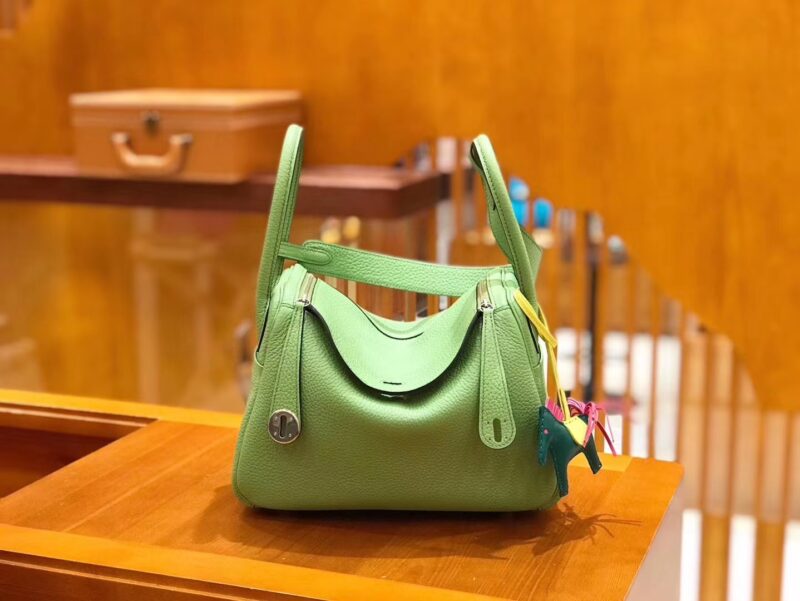 爱马仕 Lindy 26cm 牛油果绿 Togo牛皮 银扣 原版蜜蜡线 顶级手缝