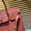 94c3868d3192c58.jpg 爱马仕 Birkin 30cm 石榴红 南非进口鸵鸟皮 顶级手缝工艺 金扣