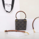 Celine*Triomphe系列手提袋10J762棕印花免检版