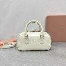 miumiu*Arcadie系列5BB142保龄球白色免检版
